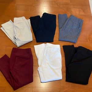 Size 10, curvy skinny, Loft, White House Black Market Dress Pant lot